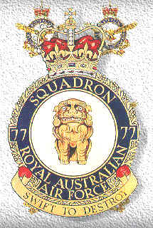Coat of arms (crest) of the No 77 Squadron, Royal Australian Air Force