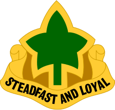Coat of arms (crest) of 4th Infantry Division Ivy Division, US Army