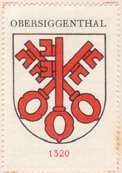 Wappen von/Blason de Obersiggenthal