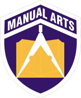 Coat of arms (crest) of Manual Arts High School, Los Angeles Unified School District, Junior Reserve Officer Training Corps, US Army