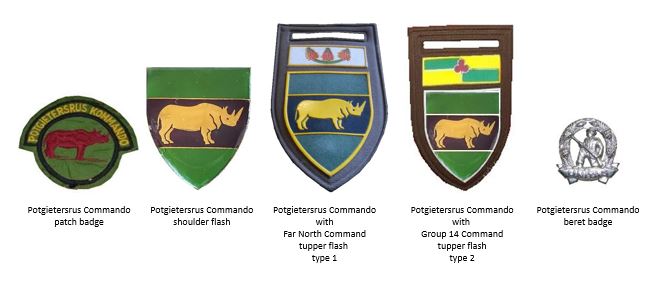 Coat of arms (crest) of the Potgietersrus Commando, South African Army