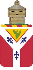 Coat of arms (crest) of 122nd Field Artillery Regiment, Illinois Army National Guard