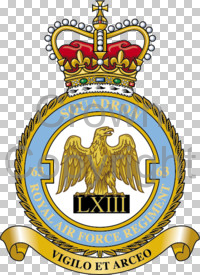Coat of arms (crest) of the No 63 Squadron, Royal Air Force Regiment