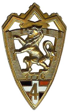 Coat of arms (crest) of the 4th Infantry Regiment, French Army