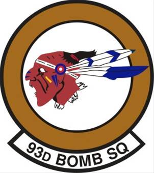 Coat of arms (crest) of the 93rd Bombardment Squadron, US Air Force