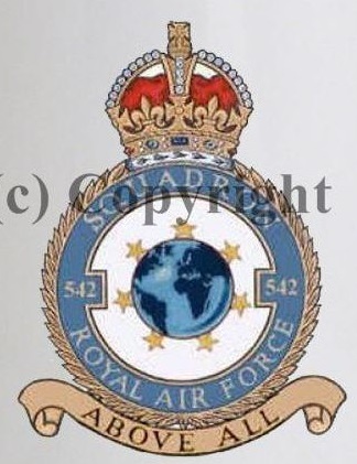 Coat of arms (crest) of the No 542 Squadron, Royal Air Force