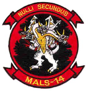 Coat of arms (crest) of MALS-14 Dragons, USMC