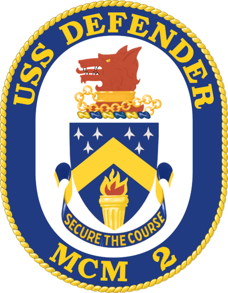 File:Mine Countermeasures Ship USS Defender.png - Heraldry of the World