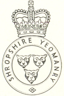Coat of arms (crest) of the Shropshire Yeomanry, British Army