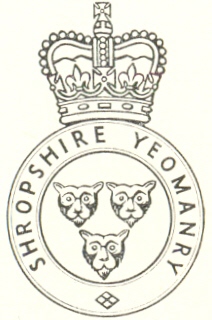 Coat of arms (crest) of Shropshire Yeomanry, British Army