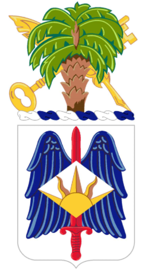 Coat of arms (crest) of the 82nd Finance Battalion, US Army