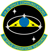 Coat of arms (crest) of the 3rd Space Operations Squadron, US Air Force