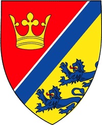 Arms (crest) of the Kongeå District, YMCA Scouts Denmark