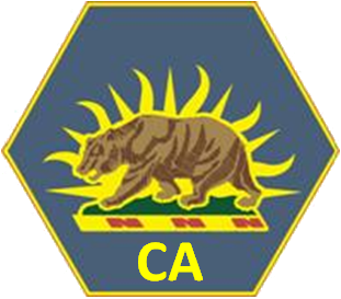 Coat of arms (crest) of California State Guard, USA