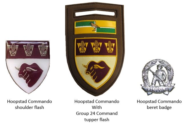 Coat of arms (crest) of the Hoopstad Commando, South African Army