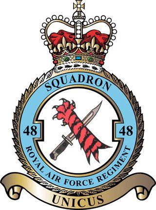 Coat of arms (crest) of the No 48 Squadron, Royal Air Force Regiment