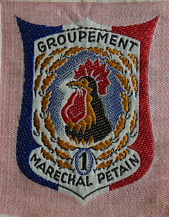 Coat of arms (crest) of Groupement No 1 Marechal Pétain, CJF