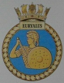 Coat of arms (crest) of the HMS Euryalus, Royal Navy