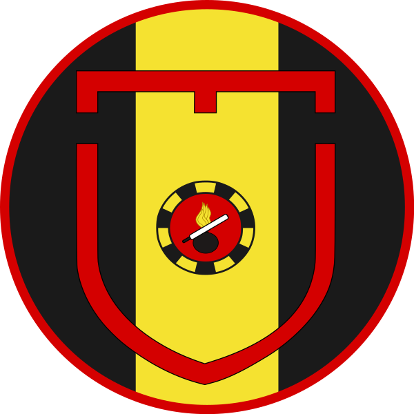 Emblem (crest) of the Headquarters, II Battalion, The Engineer Regiment, Danish Army