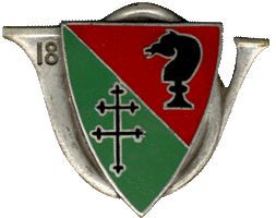 Coat of arms (crest) of the 18th Chasseurs on Horse Regiment, French Army