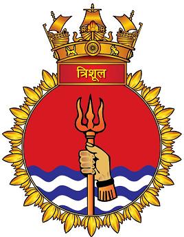 Coat of arms (crest) of the INS Thrisul, Indian Navy
