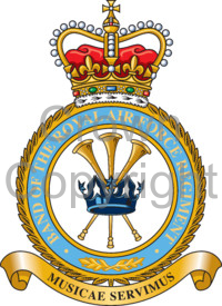 Coat of arms (crest) of the Band of the Royal Air Force Regiment