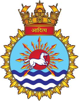 Coat of arms (crest) of the INS Aditya, Indian Navy