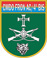 Coat of arms (crest) of the Acre Border Command and 4th Jungle Infantry Battalion - Placido de Castro Battalion, Brazilian Army