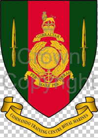Coat of arms (crest) of the Commando Training Centre, RM