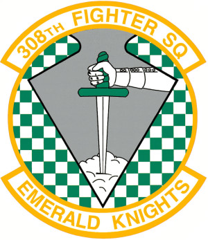 Coat of arms (crest) of the 308th Fighter Squadron, US Air Force