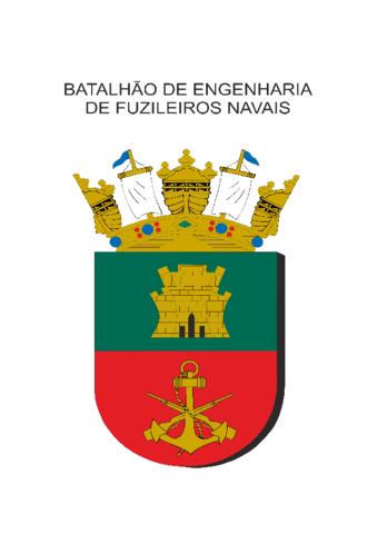 Coat of arms (crest) of the Naval Fusiliers Engineer Battalion, Brazilian Navy