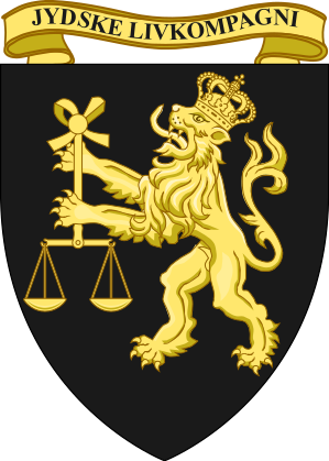 Emblem (crest) of the 4th Infantry Life Company, V Battalion, Jutland Dragoon Regiment, Danish Army