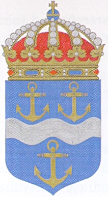 Coat of arms (crest) of the HMS Gävle, Swedish Navy