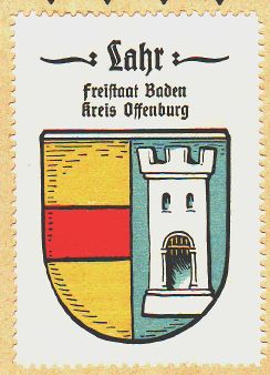 Wappen von Lahr/Schwarzwald/Coat of arms (crest) of Lahr/Schwarzwald