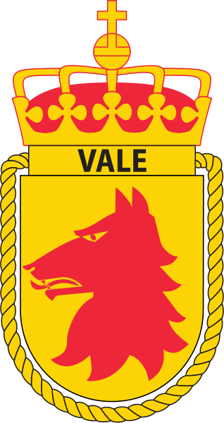Coat of arms (crest) of Minelayer KNM Vale (N53), Norwegian Navy
