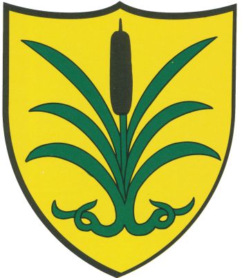 Wappen von Saint-Aubin (Fribourg)/Arms (crest) of Saint-Aubin (Fribourg)