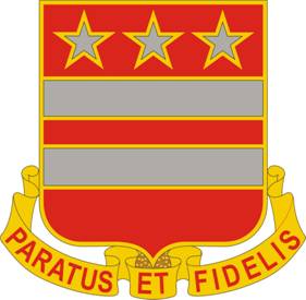 Coat of arms (crest) of 258th Field Artillery Regiment, New York Army National Guard