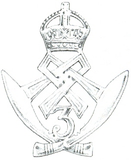 Coat of arms (crest) of 3rd Gorkha Rifles, Indian Army