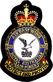 Coat of arms (crest) of the No 303 Air Base Wing, Royal Australian Air Force