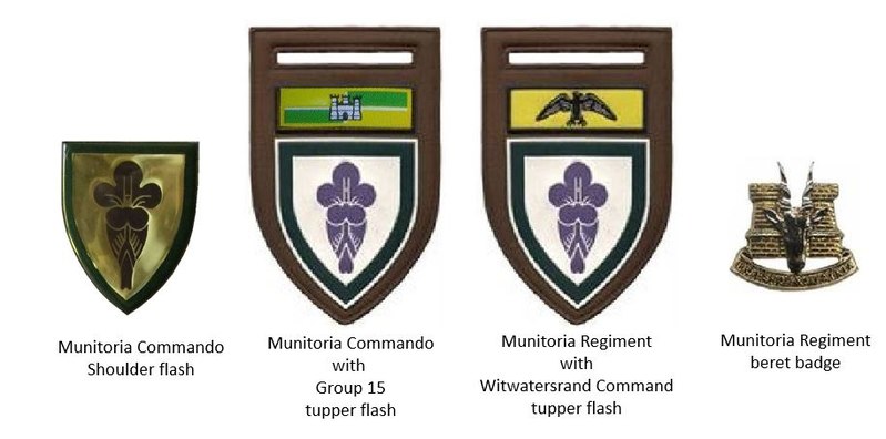 Coat of arms (crest) of the Munitoria Commando, South Africa Army
