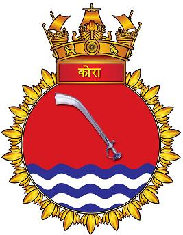 Coat of arms (crest) of the INS Kora, Indian Navy