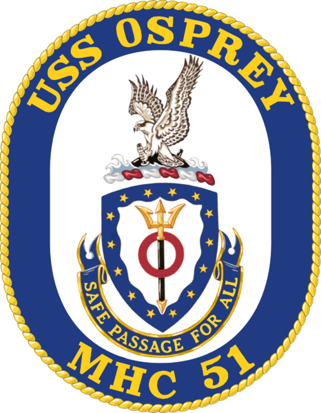 File:Mine Hunter USS Osprey (MHC-51).png - Heraldry of the World