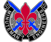 Coat of arms (crest) of 181st Engineer Battalion, Massachusetts Army National Guard