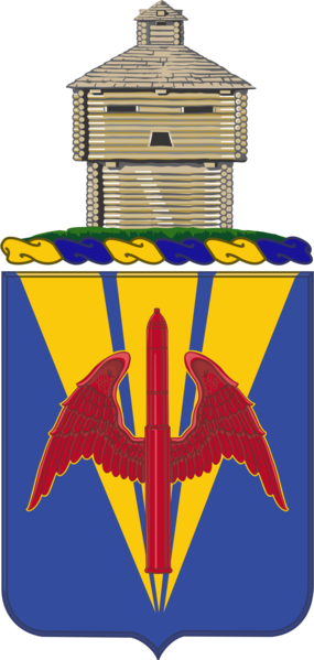 Coat of arms (crest) of the 202nd Air Defense Artillery Regiment, Illinois Army National Guard