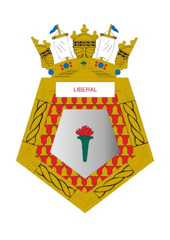 Coat of arms (crest) of the Frigate Liberal, Brazilian Navy