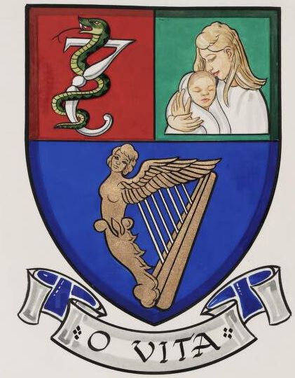 Coat of arms (crest) of Royal College of Physicians of Ireland - Institute of Obstetricians and Gynaecologists