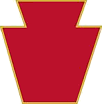Coat of arms (crest) of 28th Infantry Division Keystone , USA