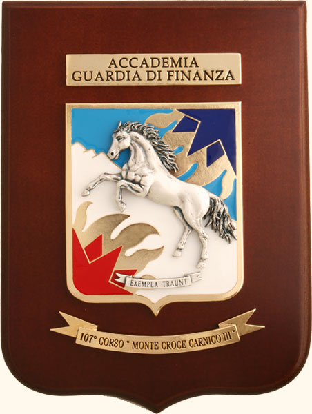 Arms of Course 107 Monte Croce Garnico III, Academy of the Financial Guard