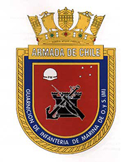 Blason de Marine Infantry Order and Security Garrison Magallanes, Chilean Navy/Arms (crest) of Marine Infantry Order and Security Garrison Magallanes, Chilean Navy