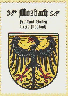 Wappen von Mosbach/Coat of arms (crest) of Mosbach